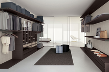 CUCINA RADICAL - BRAMANTE - CABINA ARMADIO EASY PROJECT - TAVOLO BIPLANE - sedia LEGGERA CHAIR - contenitore LAYOUT